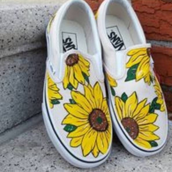 cute sunflower vans